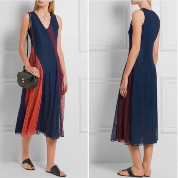 Tory Burch Dresses & Skirts - Tory Burch Dresses | Tory Burch Iliana Paneled Lace Cut Midi Dress Size 6